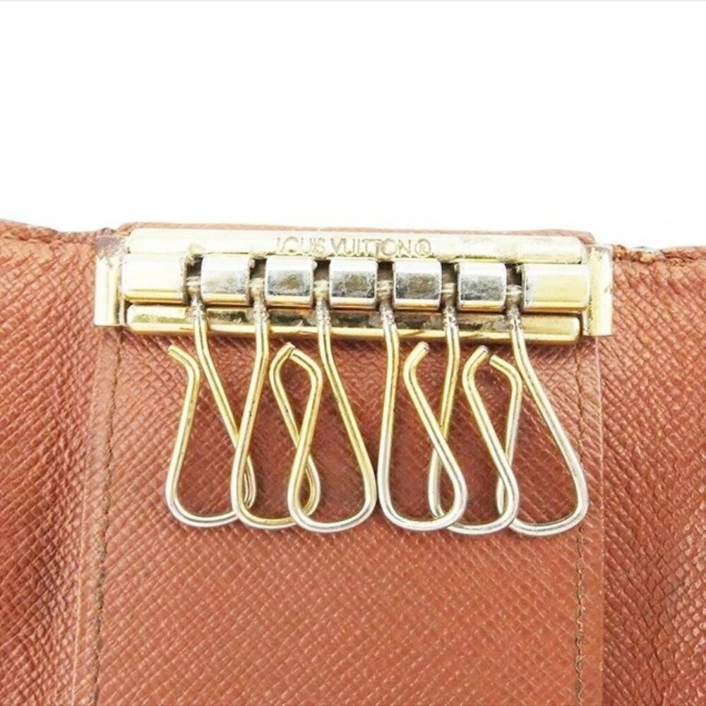 LOUIS VUITTON Key holder Brown beige gold Women M62630 Authentic secondhand - Picture 8 of 9